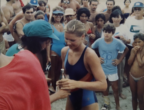 Premiação de natação, 1986.