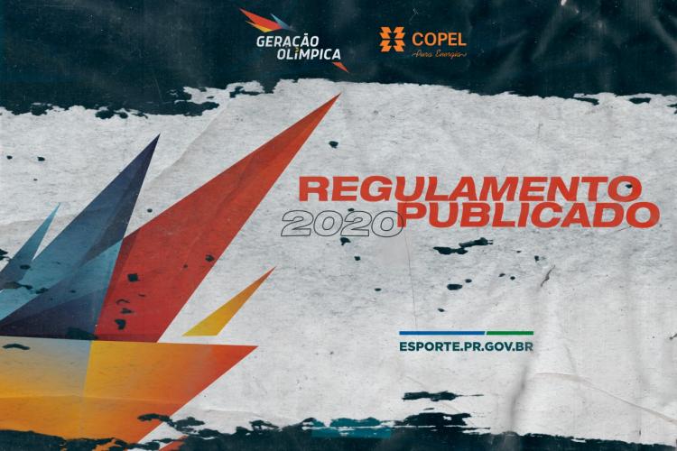 Imagem com a logomarca do Geração Olímpica