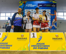 O segundo dia de competição dos Jogos Universitários do Paraná foi marcado pelo encerramento das modalidades individuais.