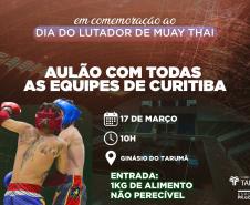 Aulão no Complexo Esportivo Tarumã marca o Dia Mundial do Muay Thai