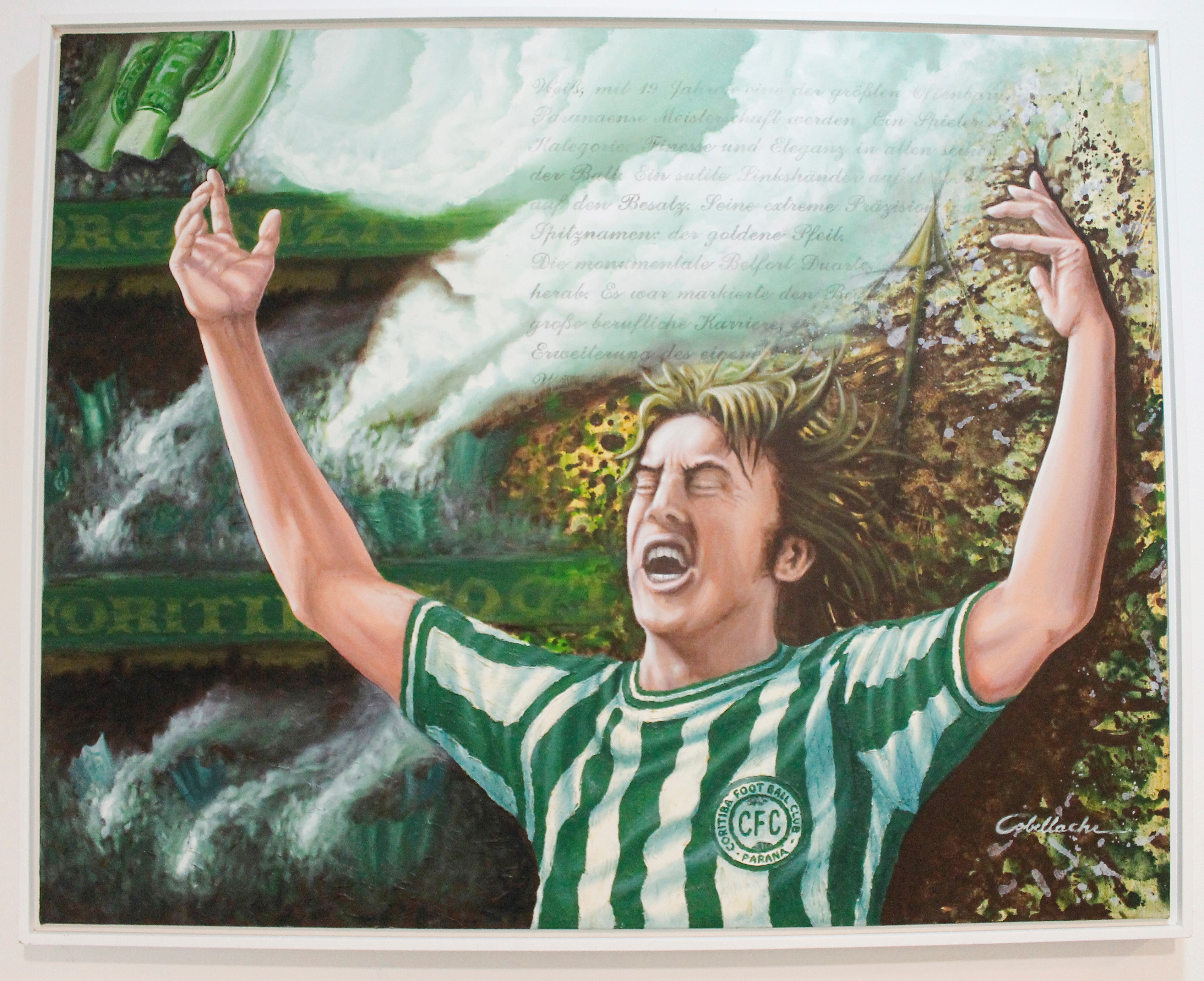 Quadro de Dirceu Krüger - 2010, pintado pelo artista Luiz Gustavo Cobellache.