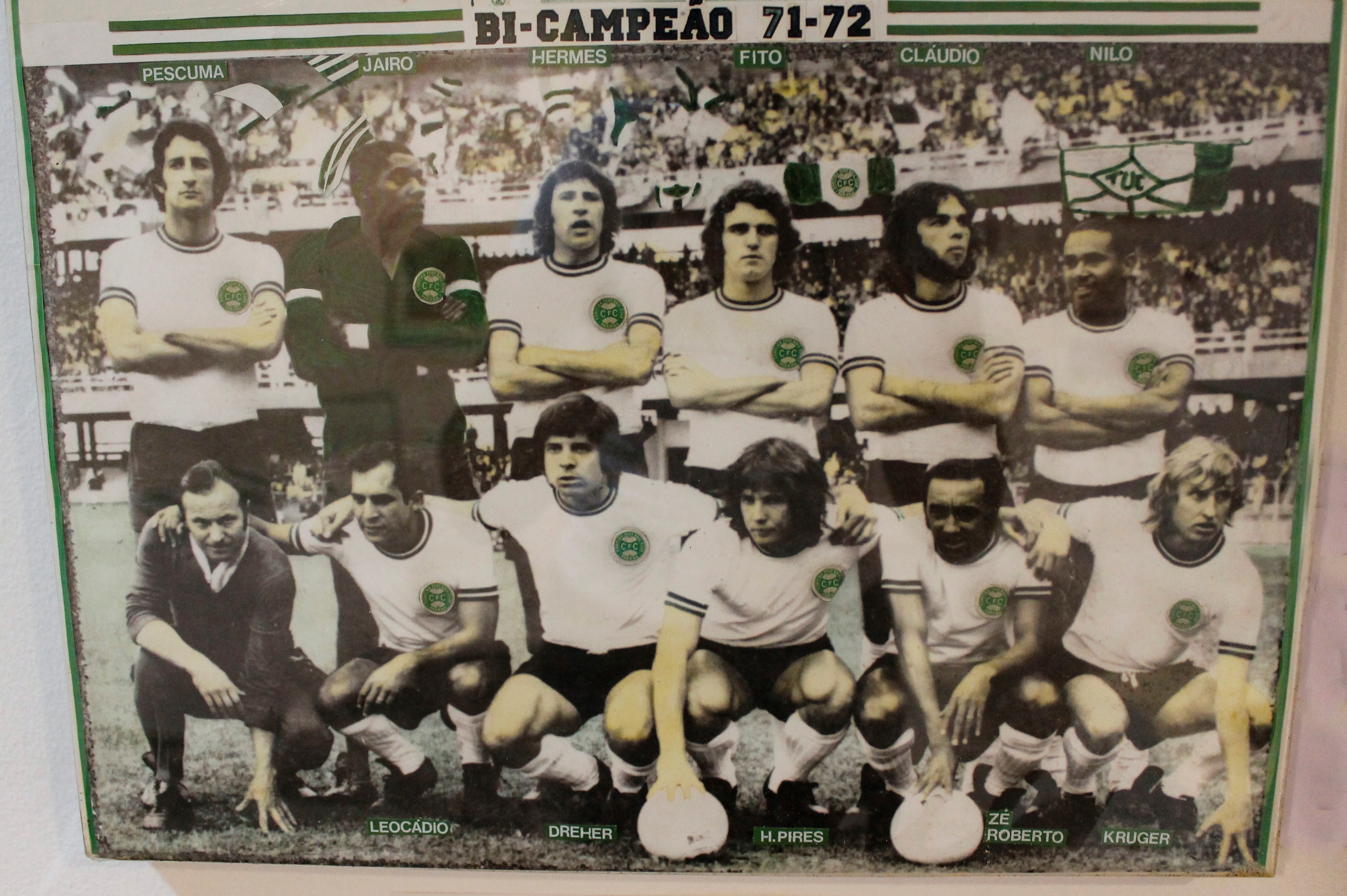 Montagem sobre Dirceu Krüger e sua trajetória em 1979 quando o Coritiba Foot Ball Club sagrou-se bicampeão.