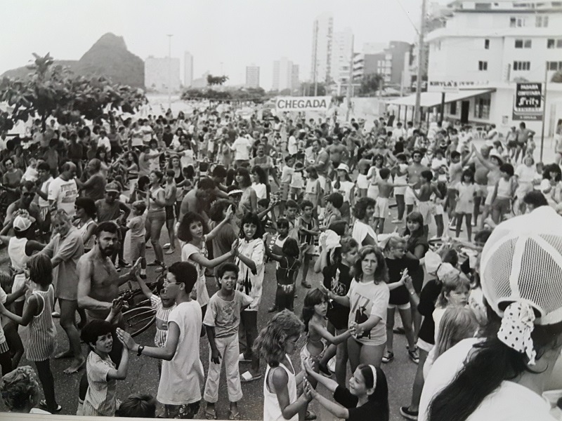 Grande público reunido, 1989.