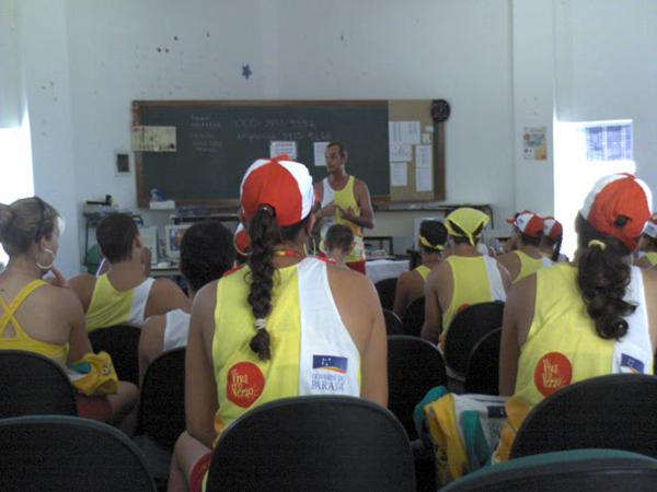 Equipe na capacitação, 2006. 