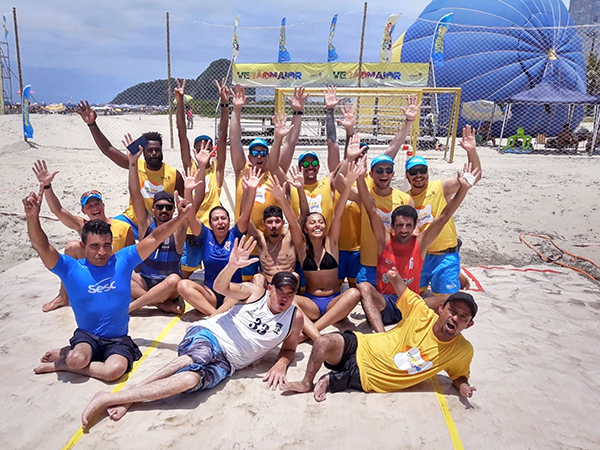 Handebol de areia adaptado. Foto: Rogério Rodrigues.