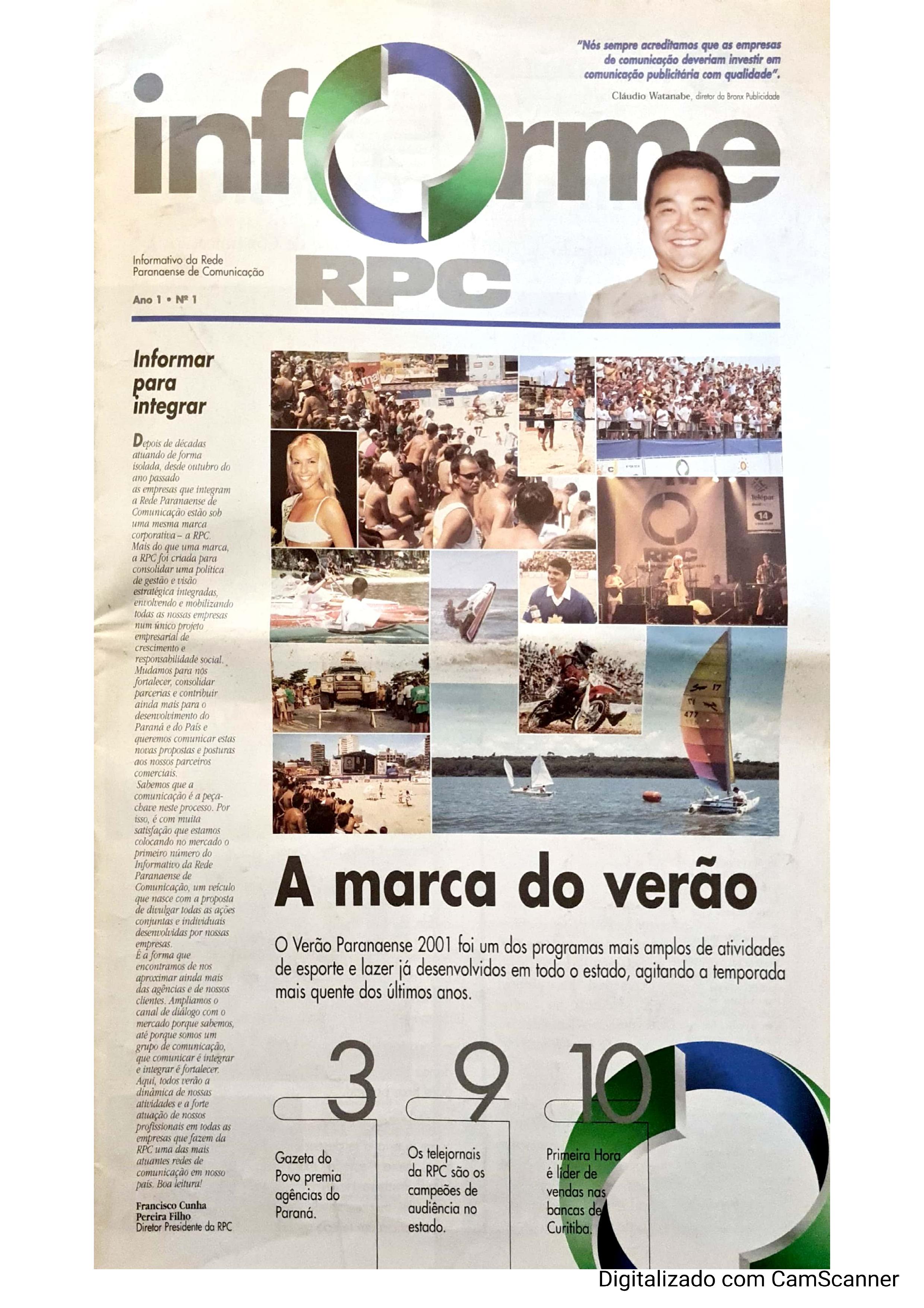 Reportagem divulgada no jornal, 2001.