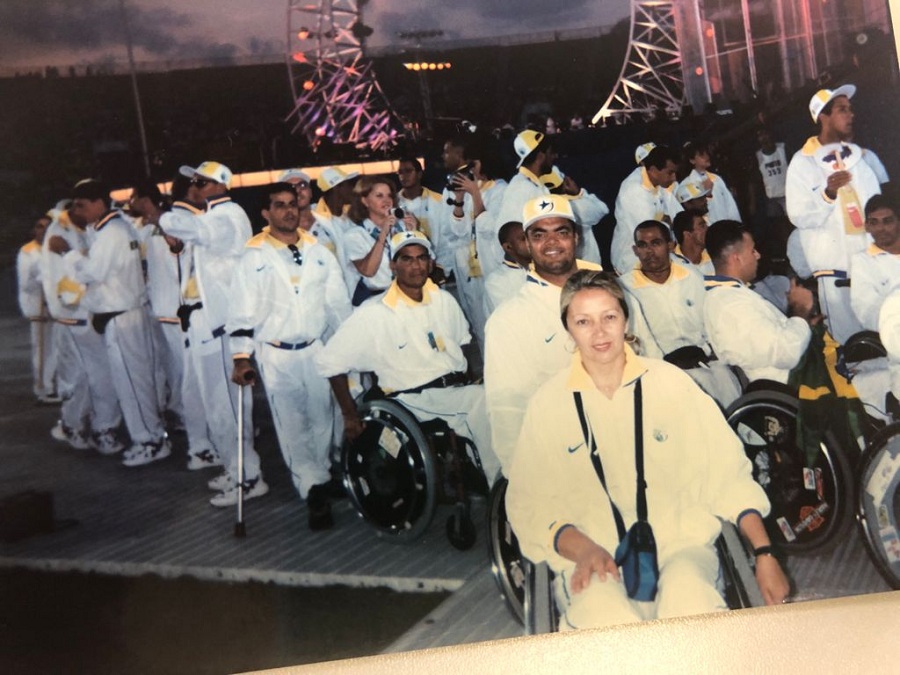 Cerimônia de Abertura das Paralimpiadas de Atlanta (USA), 1996.