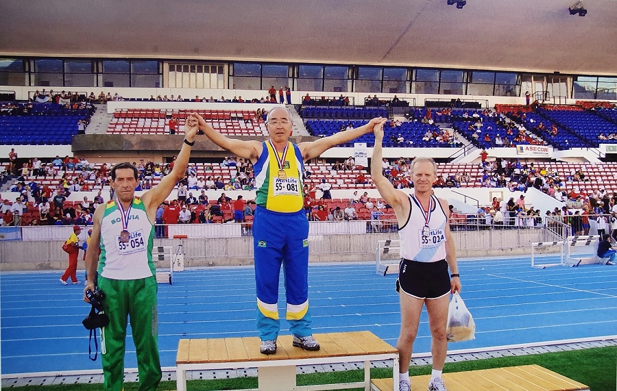 1º lugar nos 100m rasos no Campeonato Sul-americano realizado em Santiago no Chile