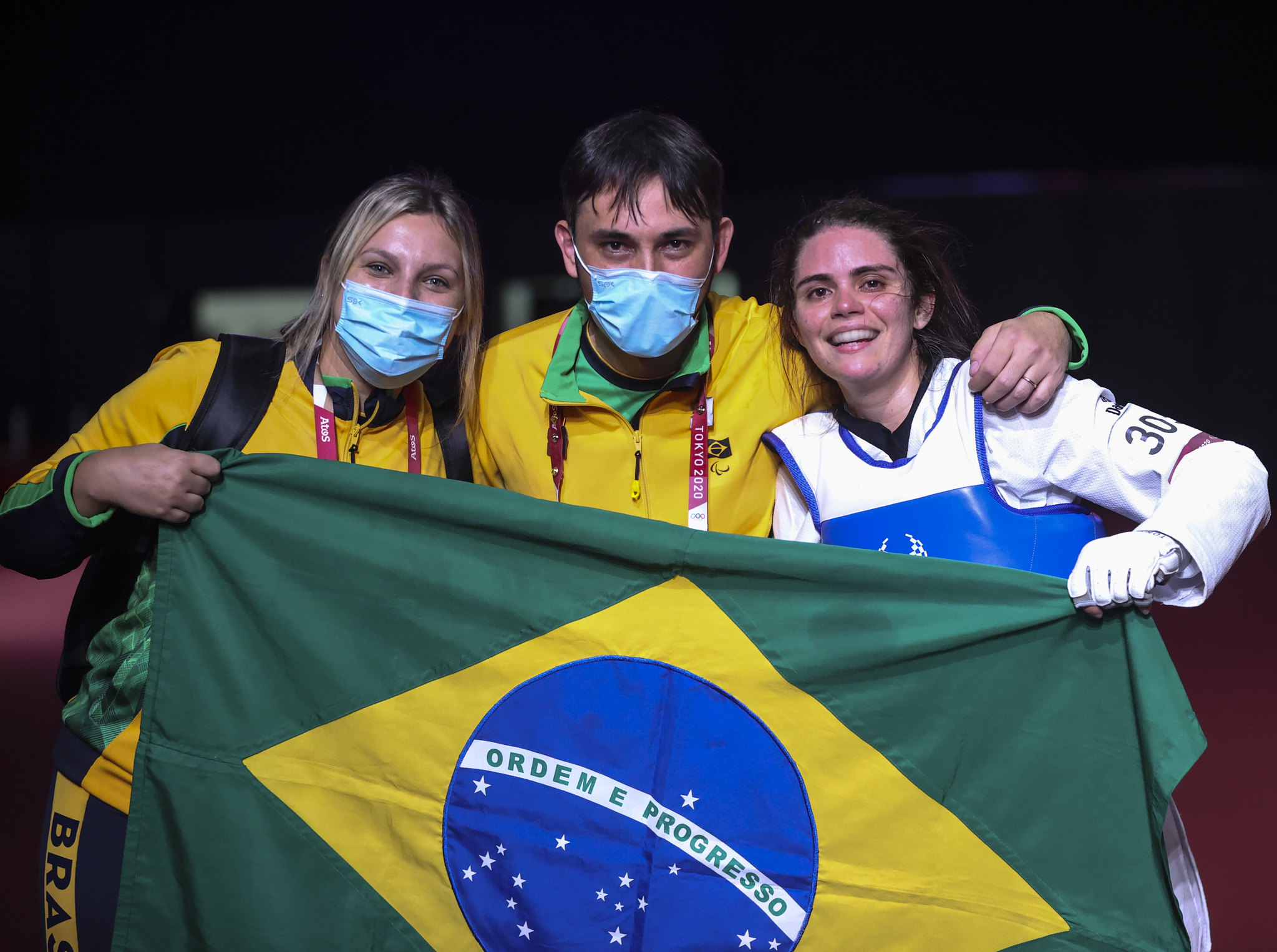 Silvana Fernandes após luta pela medalha de Bronze, até 58kg K44, nos Jogos Paralímpicos de Tóquio.
