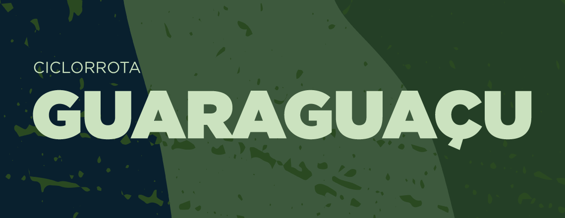 banner com os dizeres ciclorrota guaraguaçu