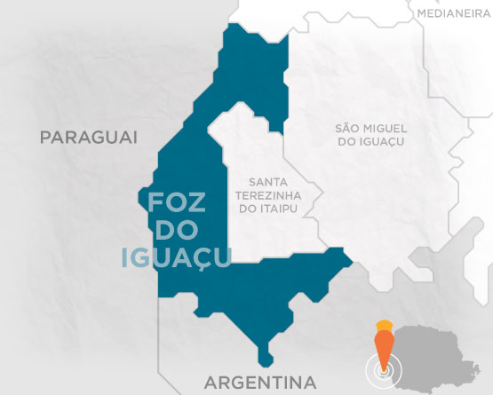 mapa de foz do iguaçu