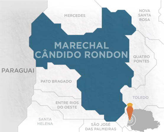 mapa de marechal cândido rondon