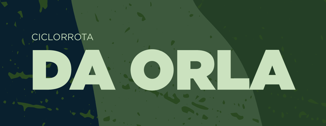 banner com os dizeres ciclorrota da orla