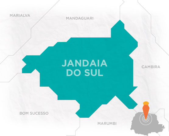 mapa de jandaia do sul