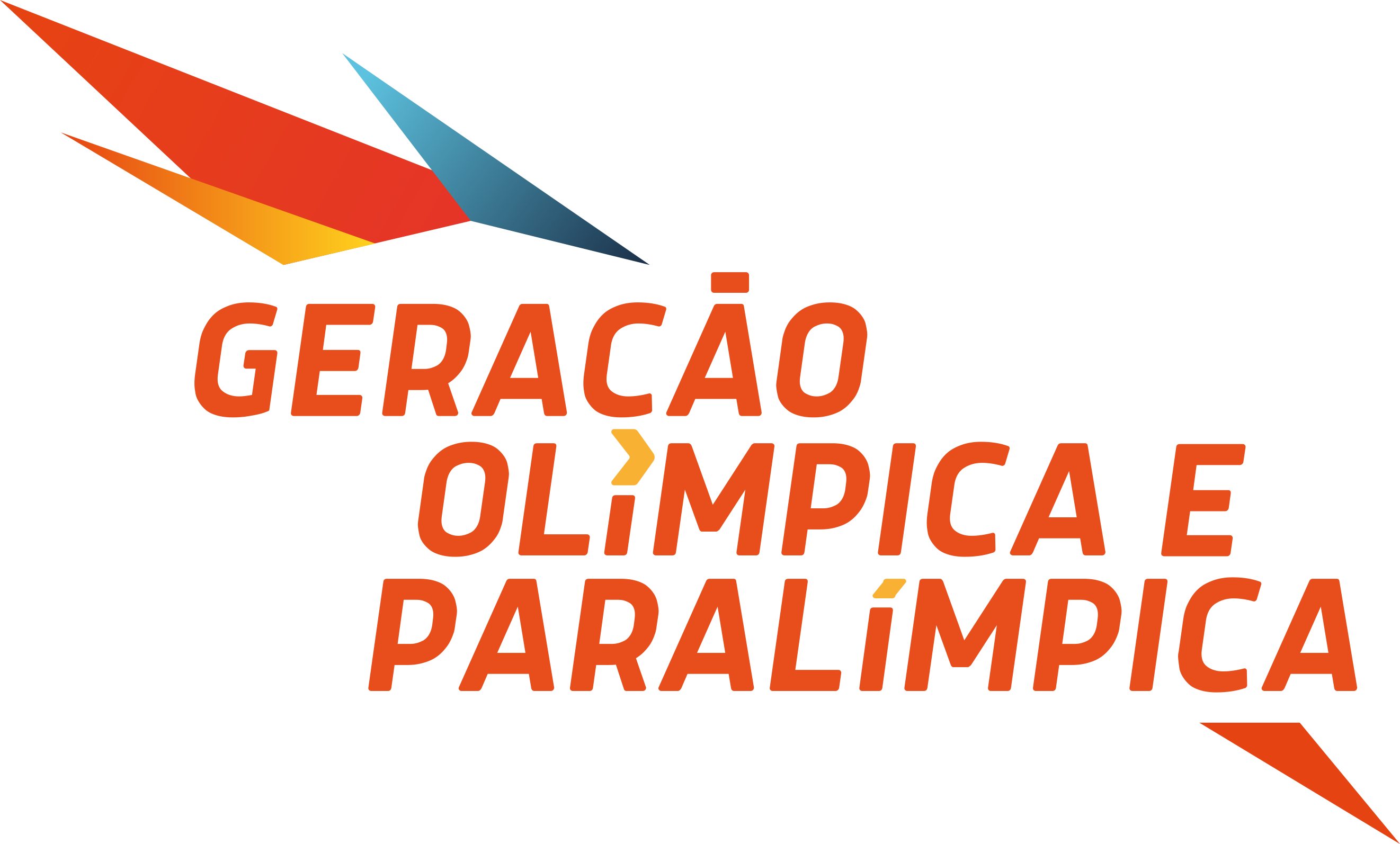 Logo colorida Geração Olímpica e Paralímpica