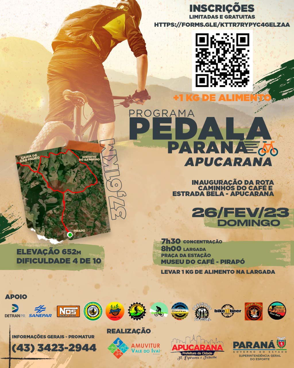 Lançamento da Ciclorrota de Apucarana