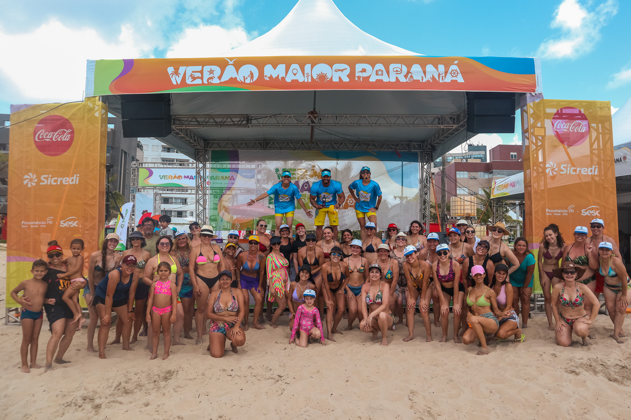 Atividades esportivas dos postos fixos do Verão Maior Paraná