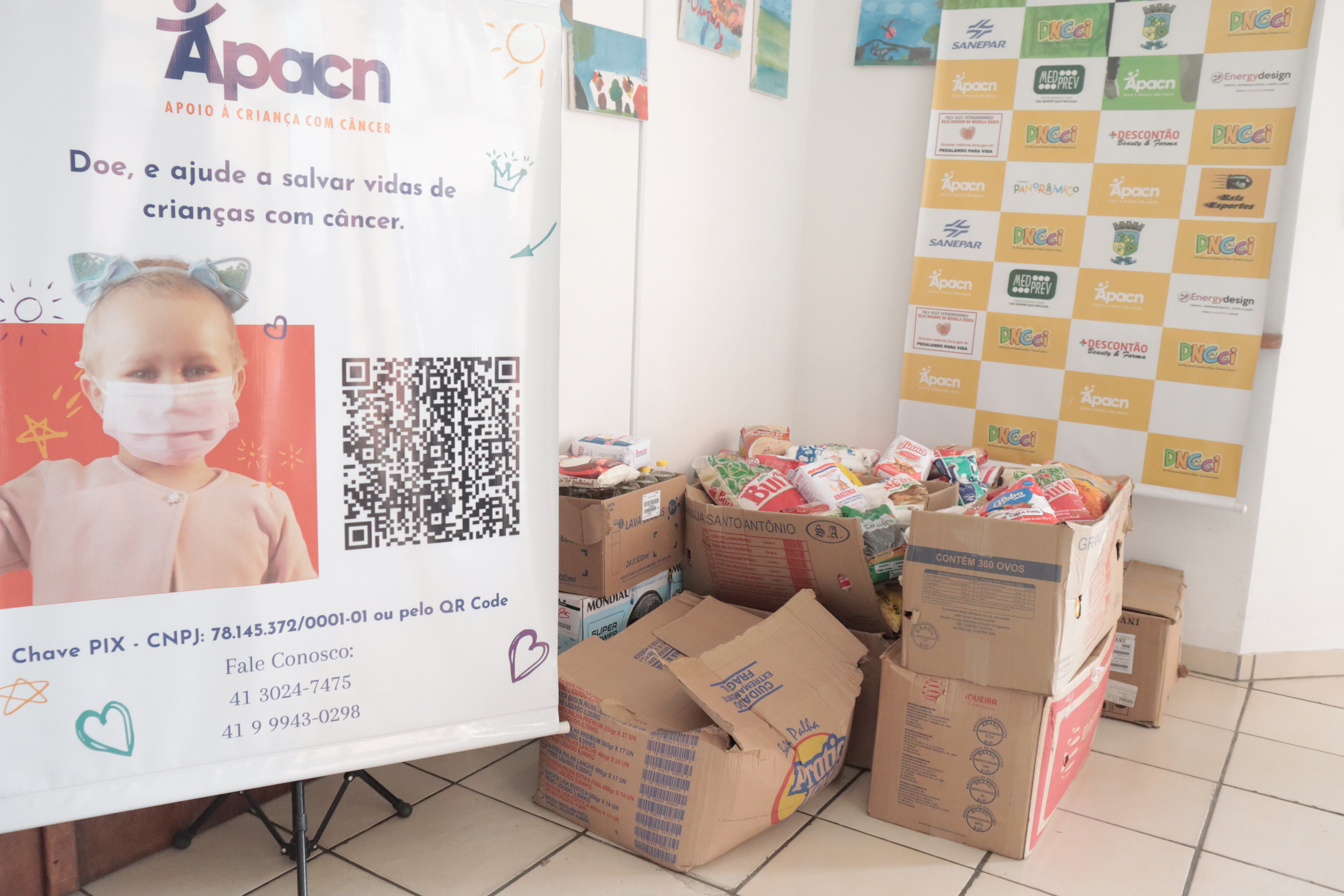 Evento filantrópico arrecada e entrega doações de alimentos à APACN