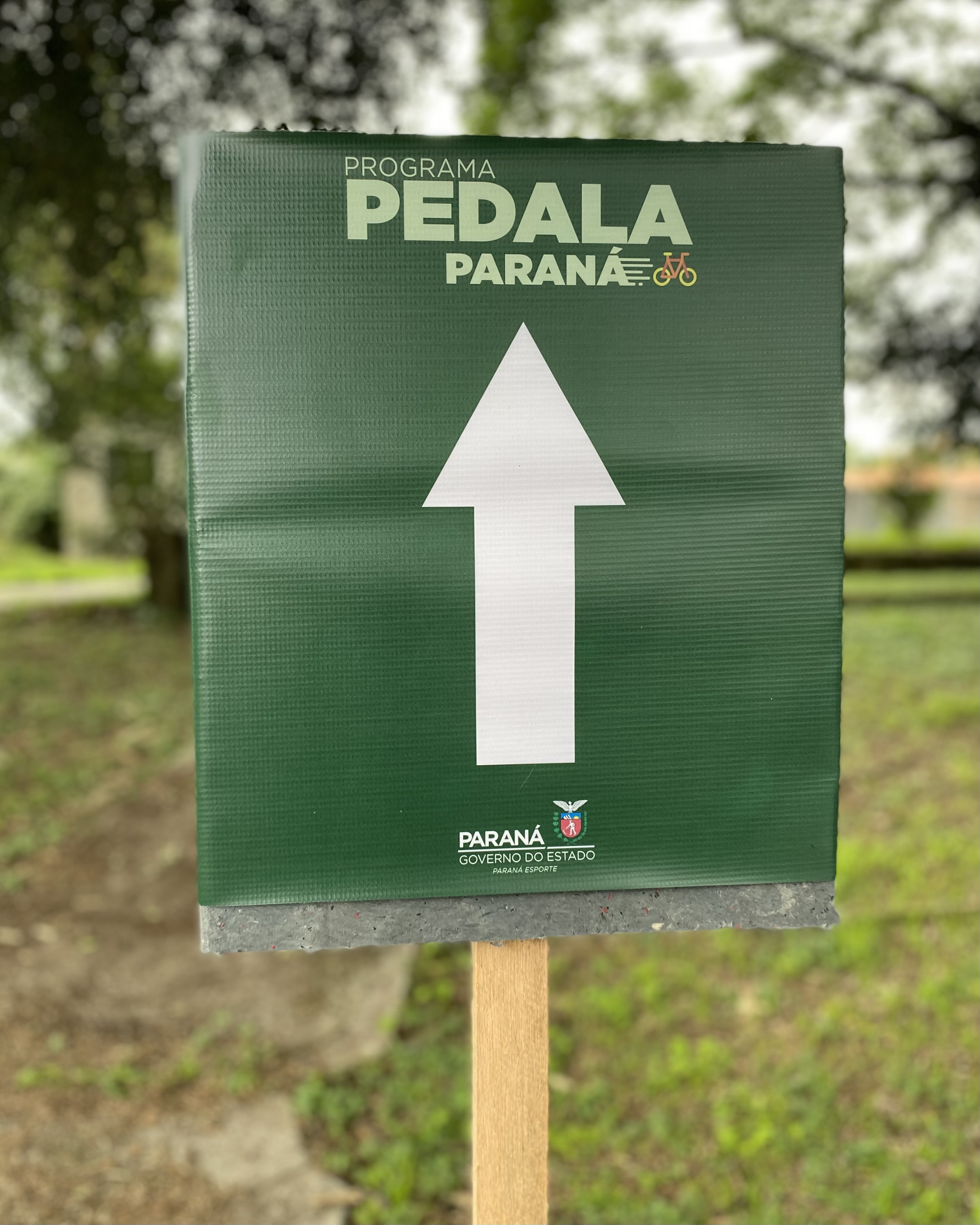 Siga em Frente Placa Pedala Paraná
