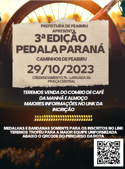 3ª Edição Pedala Paraná em Peabiru