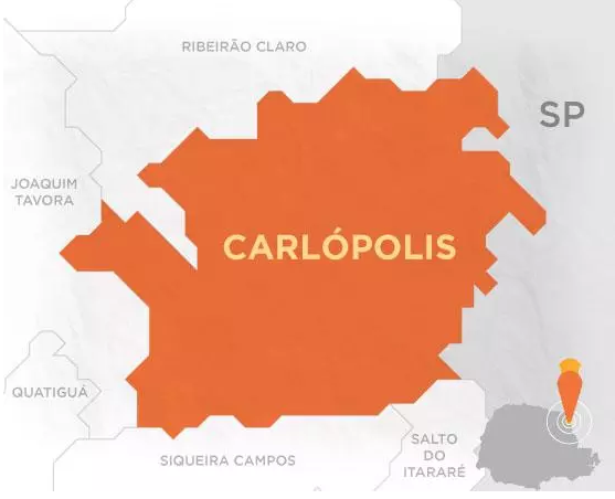 Mapa Carlópolis