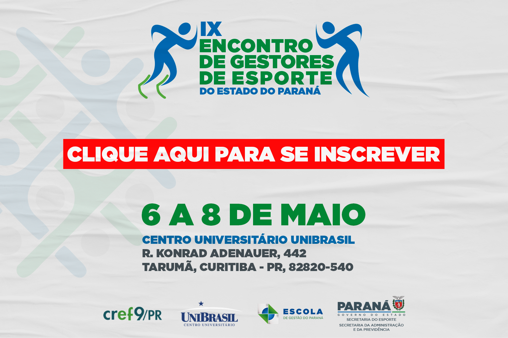 Inscrições Abertas - Encontro de Gestores de Esporte