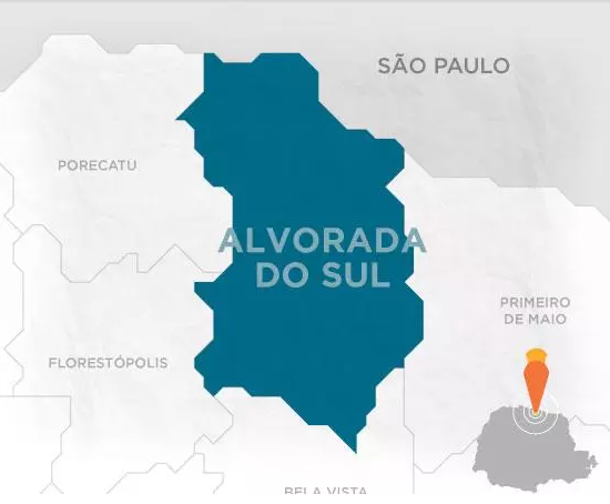 Mapa Alvorada do Sul
