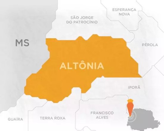 Mapa Altônia