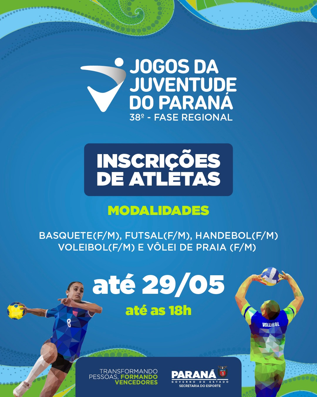 38º JOJUPS VINCULAÇÃO DE ATLETAS