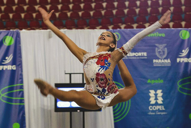 O Campeonato Paranaense Individual de Ginástica Rítmica foi realizado com auxílio financeiro do PROESPORTE (Foto: Divulgação)