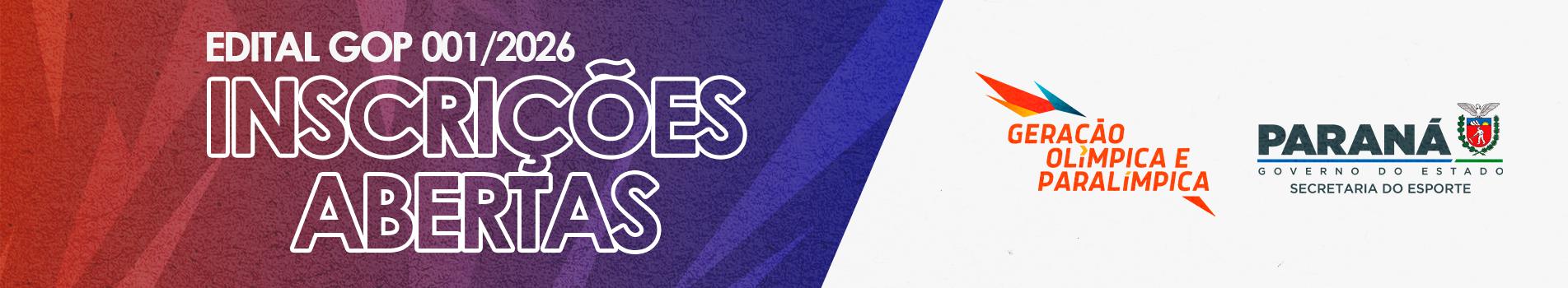 inscrições abertas