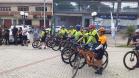 foto dos ciclistas na ciclorrota caetê no município de Rio Branco do Sul
