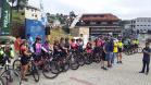 foto dos ciclistas na ciclorrota caetê no município de Rio Branco do Sul