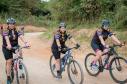 foto dos ciclistas na ciclorrota caetê no município de Rio Branco do Sul