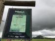 foto da placa com o mapa da ciclorrota de japira