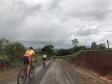 foto de ciclista pedalando na ciclorrota do rosário