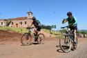 foto mostra ciclistas na ciclorrota de mandaguari