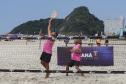 Matinhos, 11 de fevereiro de 2023 - Neste sábado a Arena Verão Maior em Caiobá recebeu o Torneio de Beach Tennis. Fotos: Roberto Dziura Jr/AEN