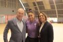 Filha de Pelé visita complexo esportivo do Governo do Estado, em Curitiba