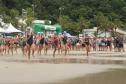 A 1ª etapa do Circuito Paranaense de Águas Abertas movimentou o mar e as areias da Praia Central de Guaratuba
