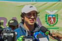 Medalhista olímpico estava acompanhado de outro curitibano que foi destaque na Olimpíada, Luigi Cini, bolsista do programa do Governo Geração Olímpica