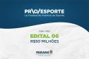 Estado publica novo edital do Proesporte que destina R$ 50 milhões para projetos na área