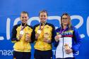 25.08.19 - Jogos Parapanamericanos Lima 2019 - Natação Pódio: 100m Peito SB14 Débora B. Carneiro conquista Ouro e Beatriz B. Carneiro  conquista prata. Foto: Saulo Cruz/Exemplus/CPB