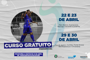 Curso Gratuito de Planejamento e Gestão Esportiva dos Jogos Oficiais do Estado