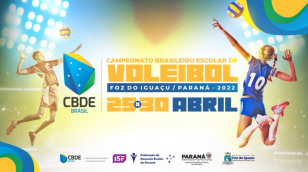 O Campeonato Brasileiro Escolar de Voleibol é uma realização da Confederação Brasileira do Desporto Escolar e a Federação do Desporto Escolar do Paraná, com o apoio da Superintendência Geral de Esportes do Paraná e Prefeitura Municipal de Foz do Iguaçu.