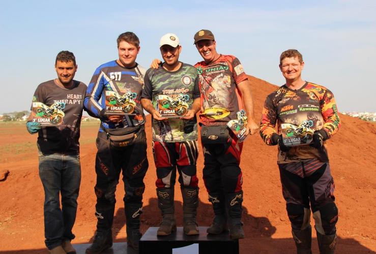 Pódio do Motocross