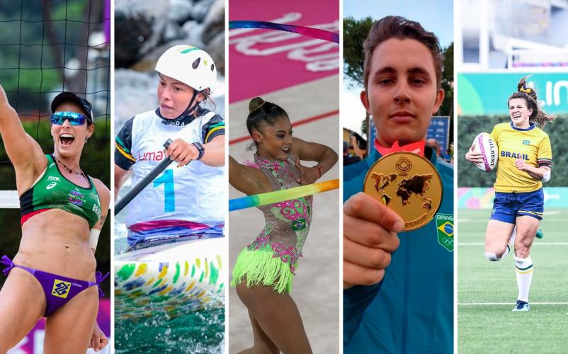 Foto montagem com todos os atletas eleitos