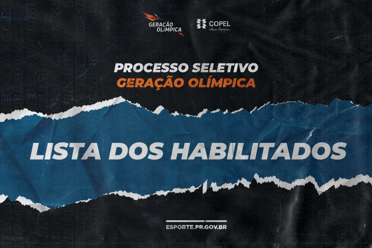 Lista dos habilitados - Geração Olímpica 2020