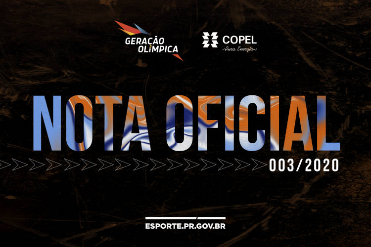 Geração Olímpica - Nota Oficial 003