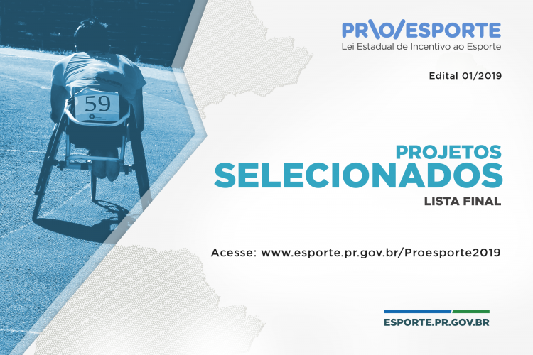 PROESPORTE divulga lista com os projetos finais selecionados